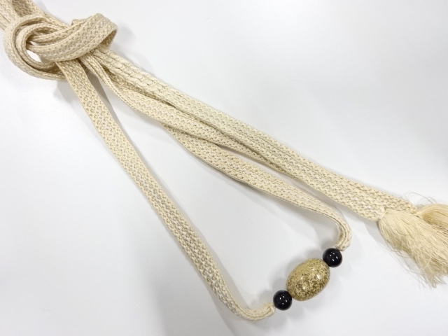 アンティーク　天然石　帯留め